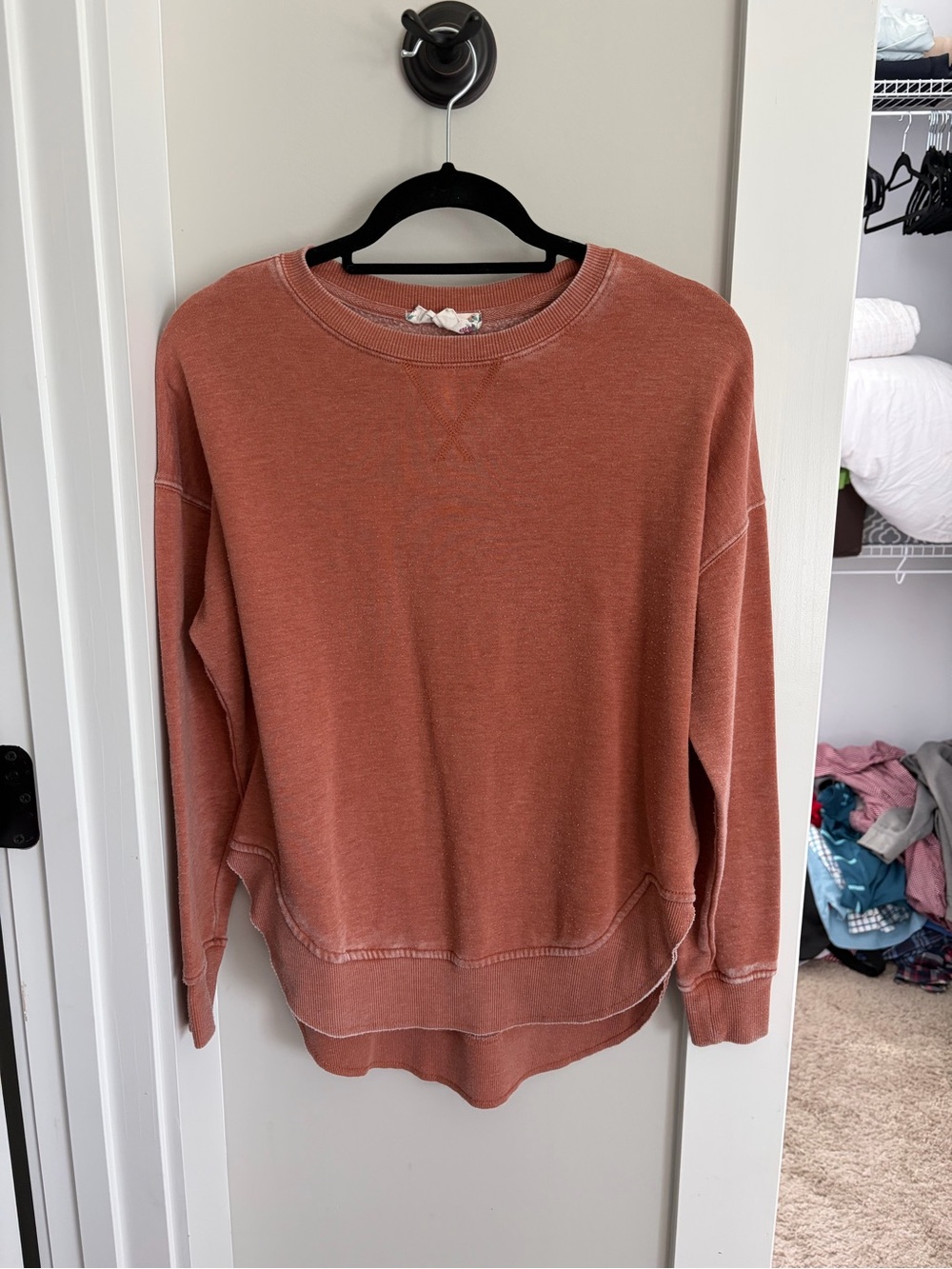 Pink Rose Rust Crewneck Sweatshirt